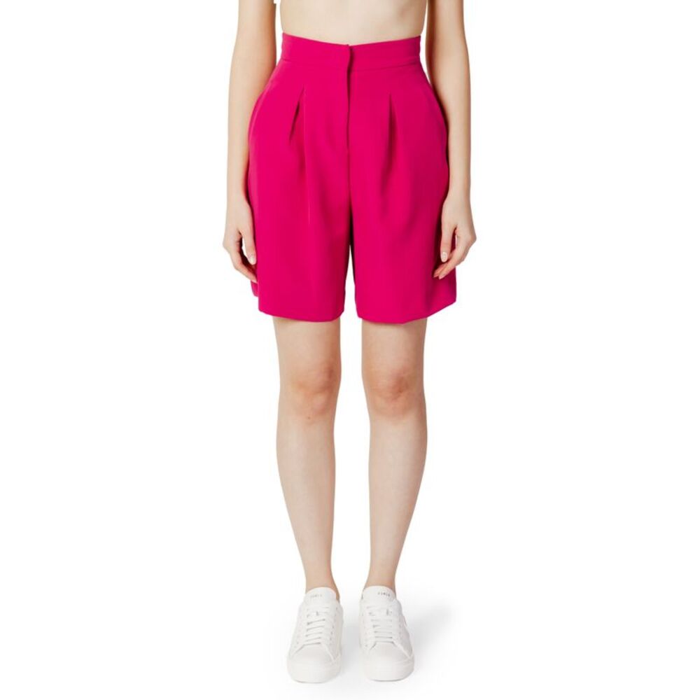 Hinnominate HighWaisted Pleated Shorts Women Fuchsia